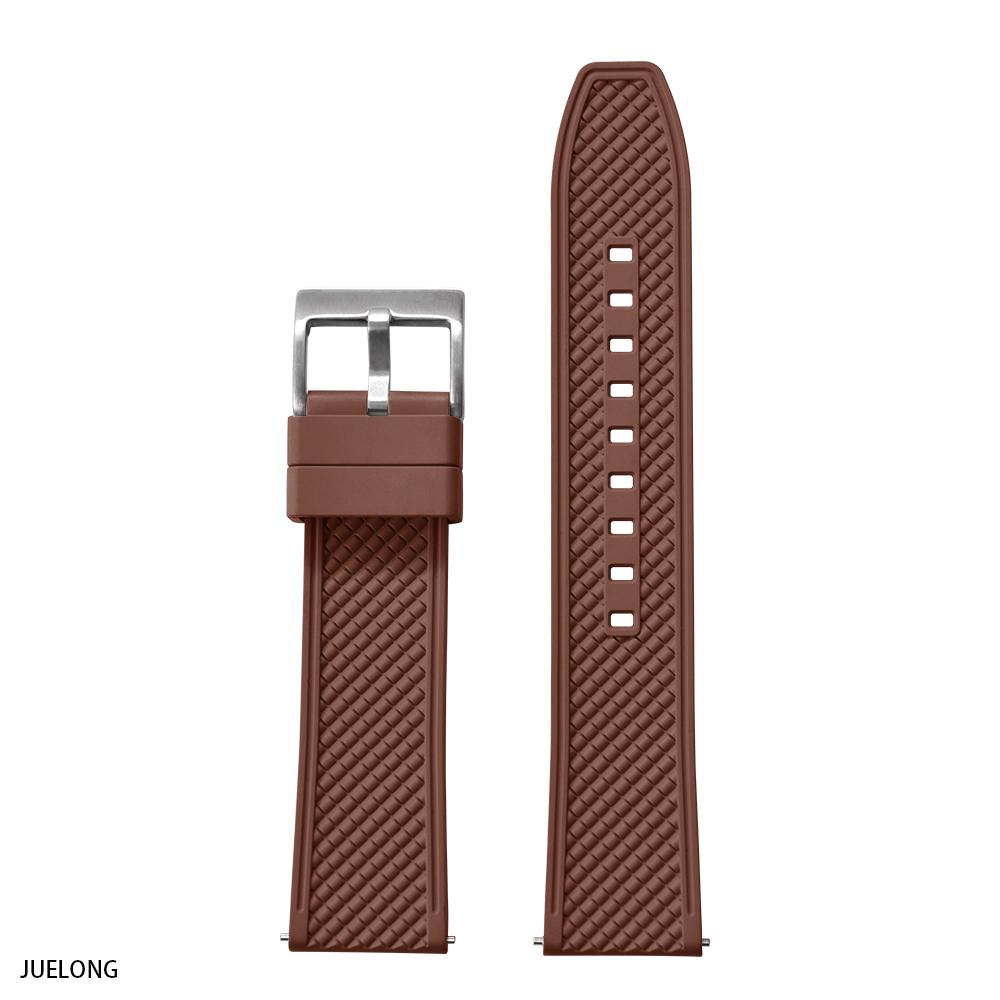 New Design HAISCH FKM Rubber Watch Strap 18mm 20mm 22mm 24mm Bullet Shape Quick Release Watch Bands Diving Waterproof Wristbands