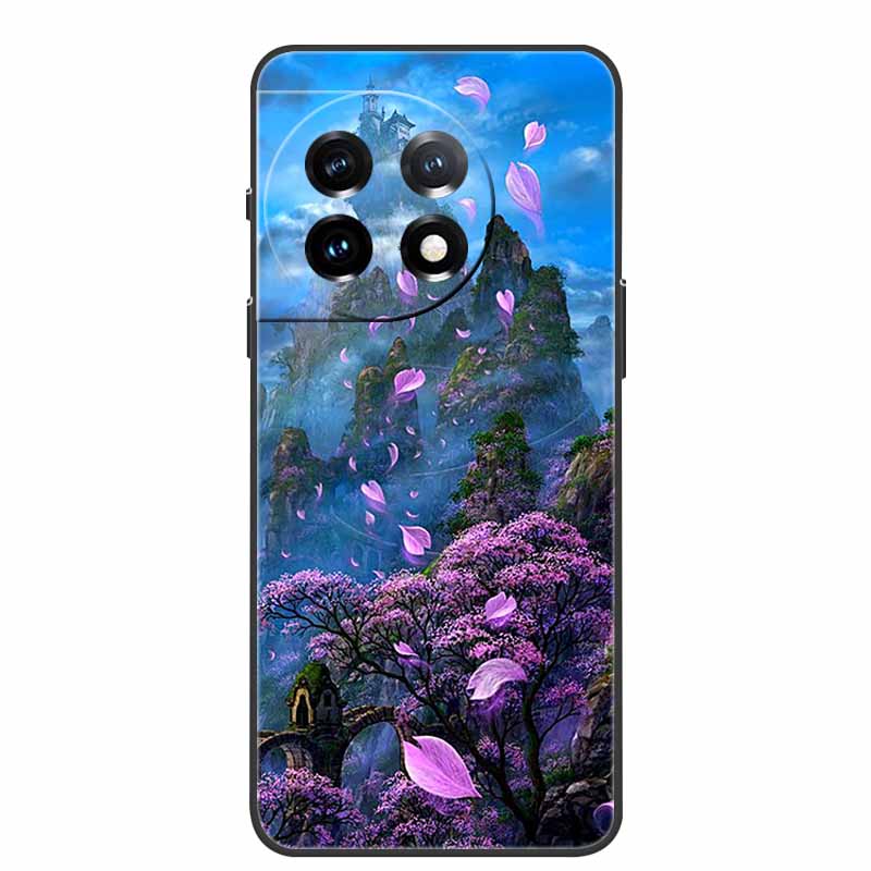 For One Plus 11 Case Marbled Granite Stone Texture Phone Cases for Oneplus 11R Shockproof Soft Cover on for Oneplus11 5G Silicon