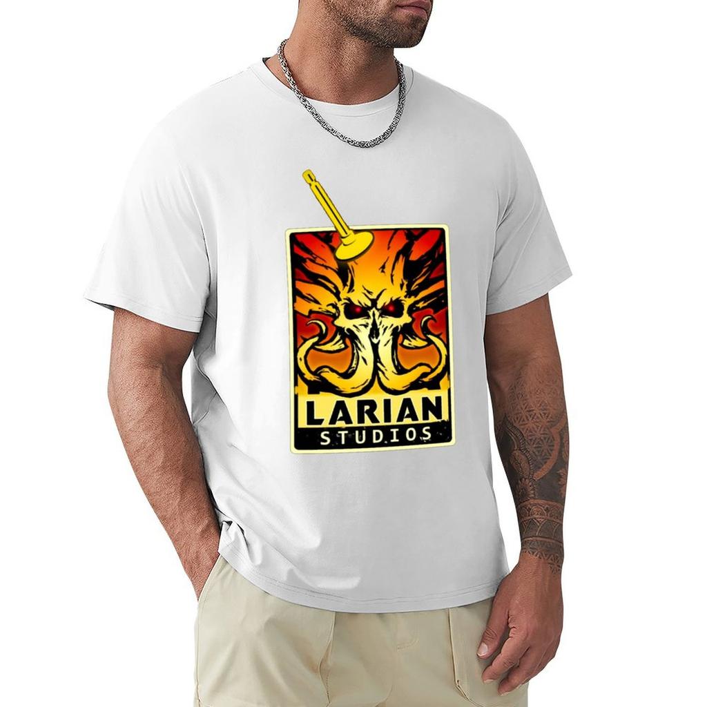 Larian studio high definition logo TShirt new edition oversize tshirts man tops summer shirt oversized t shirt men
