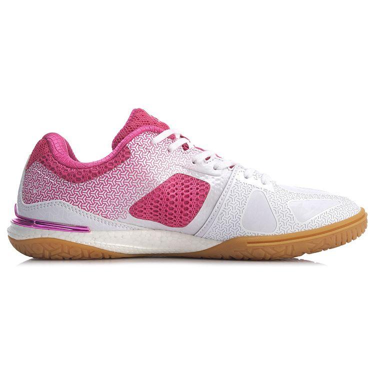 Li Ning Qilin 2.0 Fabric TPU Synthetic Leather Non-Slip Wear-Resistant Low-Top Training Shoes Women sneaker Pink White APPP002-1