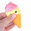 Cute Jumbo Original Double Face Ice Cream Slow Rising Kawaii Cartoon Soft Squeeze Bread Straps Toys