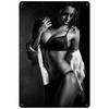 Sexy Girl Poster On the Wall, Metal Plaque