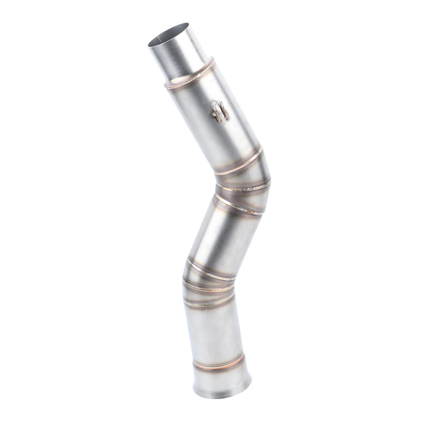 Motorcycle Exhaust Vent Middle Link Pipe Modified Side Exhaust for    R1 2009--2014