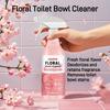Floral Toilet Cleaner, Cherry Blossom Fragrance Stain Removal Deodorant, Fresh Air, Toilet Freshener, Simple and Easy To Use, Quick Effect