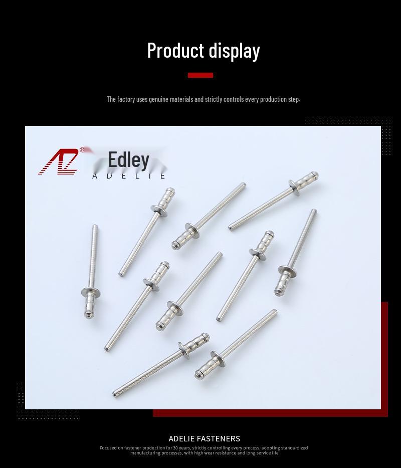 Double-Leg Stainless Steel and Aluminum Multi-Leg Pop Rivets