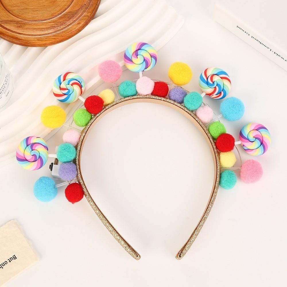 

Fashion Cartoon Lollipop Hairband Sweet Interesting Hair Hoop Candy Princess Headband Girls