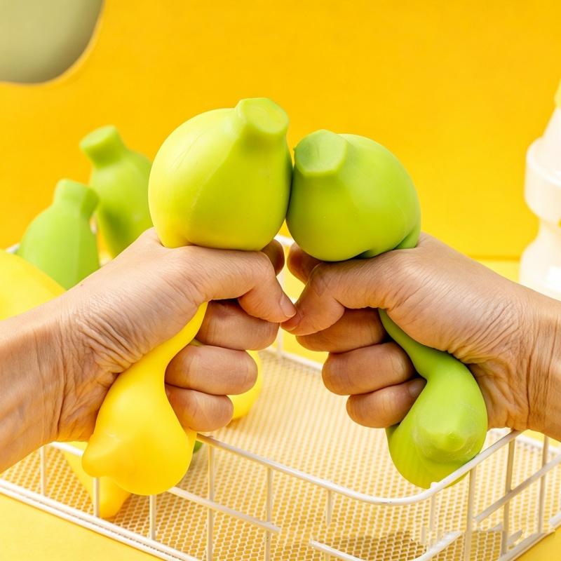 Color Change Strawberry Mango Squishy Fidget Toy Anti-Anxiety Squishy Fidget Toy Party Favors Squeeze Squishy Slow Refound Gifts