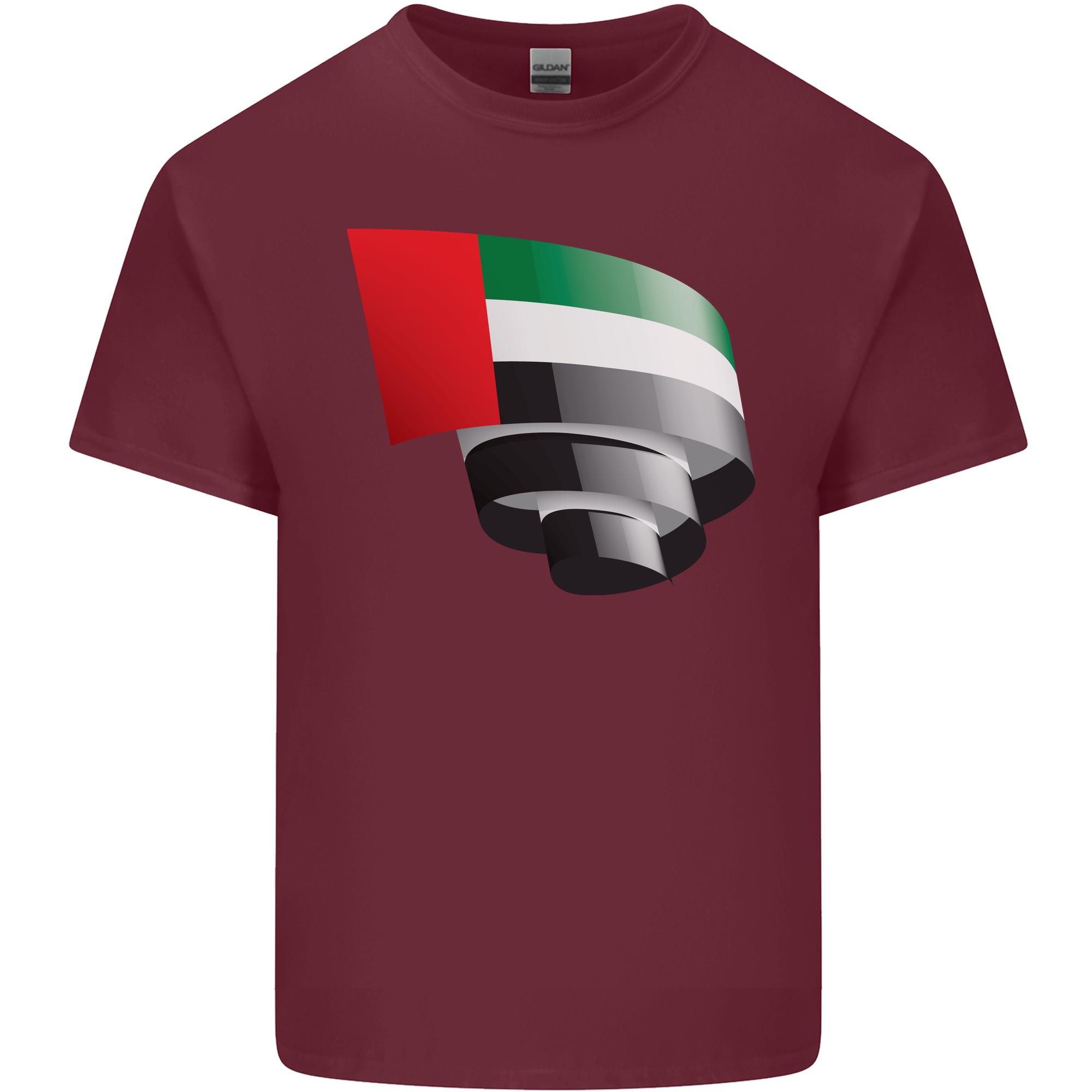 Curled UAE Flag Day Emirati Day Football Unisexs Light Cotton TShirt S