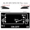 5pins Waterproof 12V 24V Light Bar Rocker Toggle Switch Autoboot