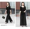 2025 Fleece-Lined High-Waisted Wide-Leg Jeans: Women's Slimming Cropped Pants for Autumn/Winter