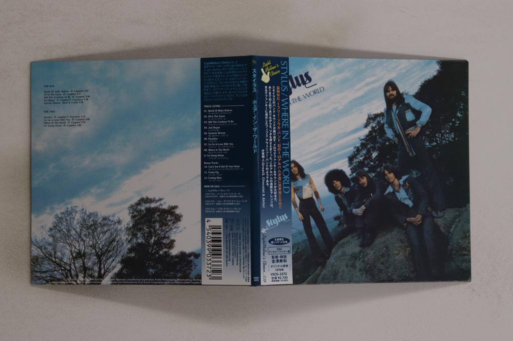CD STYLUS - Where In The World VSCD3372 Vivid Sound 2008 Japan Obi Rock Used