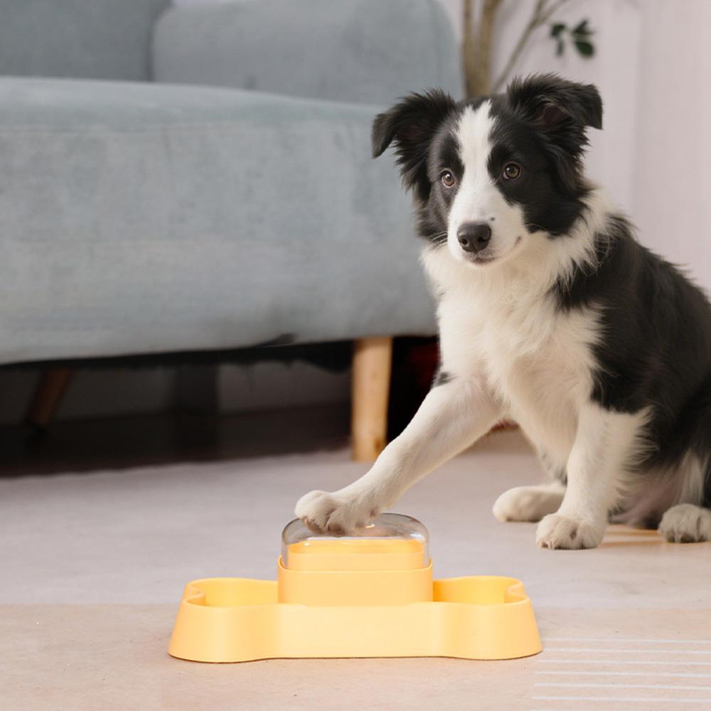 Dog Treat Dispenser Toy, Pet Slow Feeder Press-to-Pop Food Dispenser, Interactive Puzzle Toy for Mental Stimulation