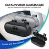 Car Glasses Box Sun Visor Glasses Holder Eyeglasses Storage Case For Hyundai Azera GDI I10 I20 I30 I40 Ix20 Ix35 Sonata Santafe U2