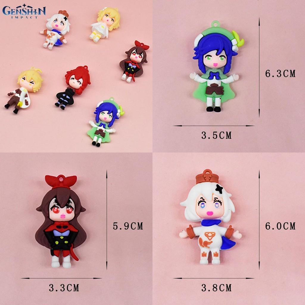 Genshin Impact Aether Diluc Lumine Venti Paimon Pvc Figure Toy Model