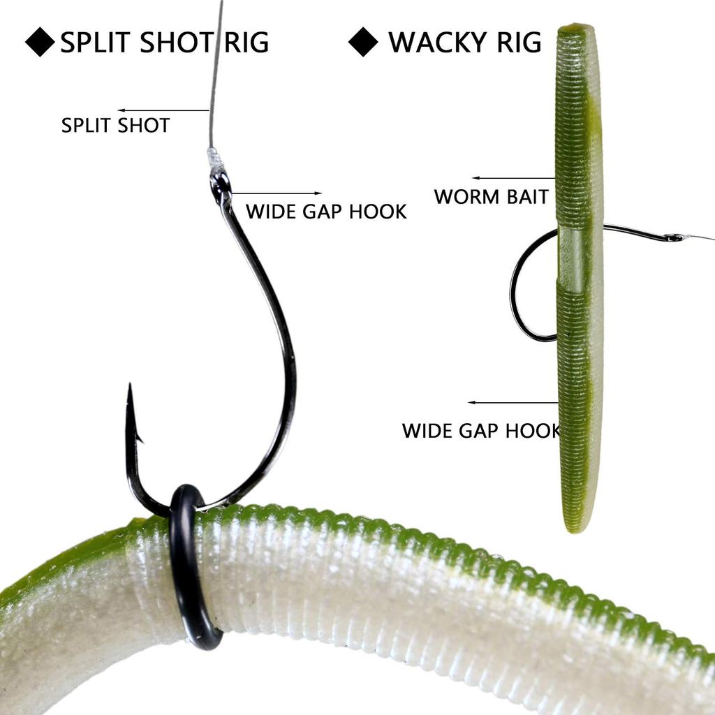 THKFISH DropShot Offset Circle Hooks for and Red Snapper Sizes and and 100-Piece Hairtail, Salmon, Fishing, #3, #2, #1, 1/0, 2/0