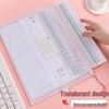 Transparent A4 Zipper Bag - Large Capacity, Waterproof Document Storage for Students