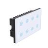 Tuya WiFi / ZigBee 8Gang Smart Touch Switch WiFi Supports Alexa, Google Assistant, Tuya APP Control Light Switch EU/UK Standard