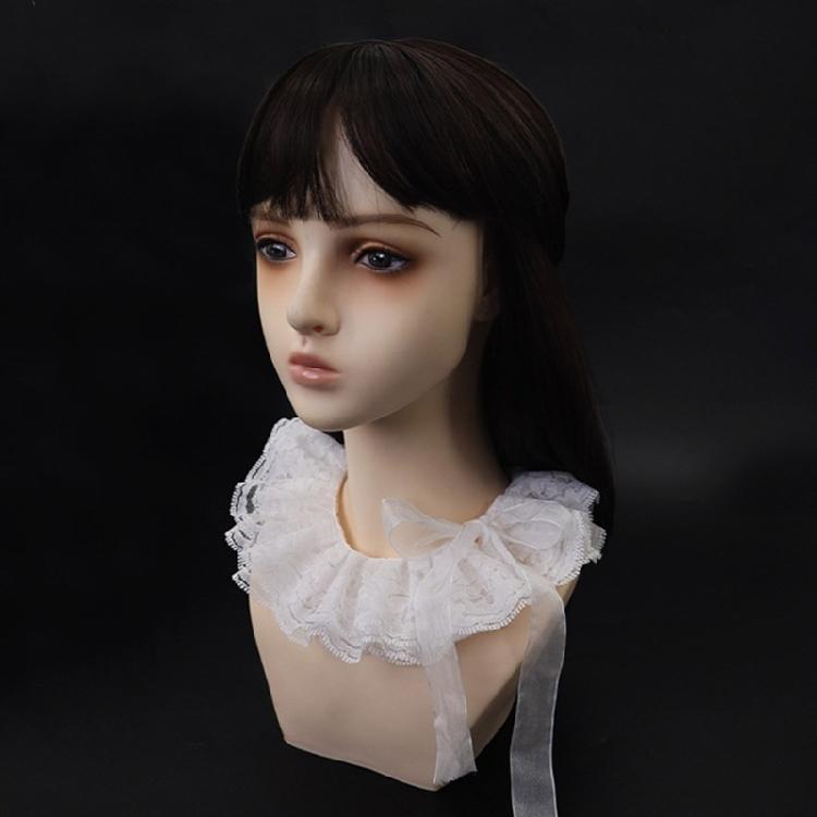 Lace Decorative Collar Wrist Cuffs Set Anime Event Gathering Neckwear Costume Accessories For Fashion Cosplay Enthusiast