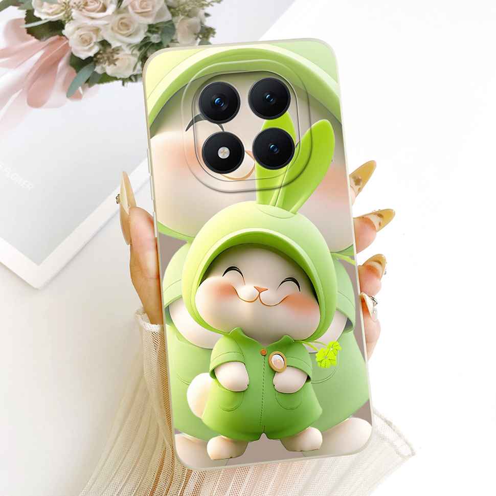 Cartoon Rabbit Case For Redmi Note 15 Pro Casing Cute Soft Phone Cover For Xiaomi Redmi Note15 Note 15 Pro 5G Capa Fundas