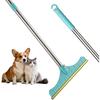 Stainless Steel Carpet Rake for Pet Hair Removal, Reble Cat Dog Hair Remover with 47’’ Adjustable Long Handle Advanced Lint Remover Scraper for