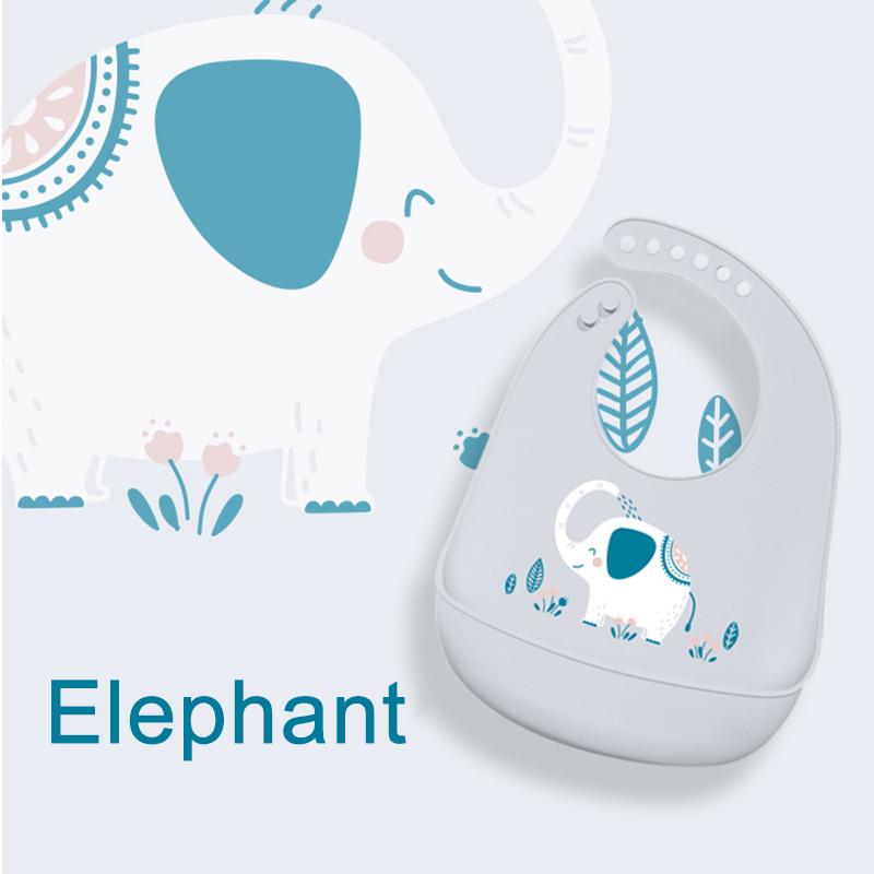 Babero de silicona para bebé, Baberos impermeables con forma de plátano para Saliva, delantales comestibles suaves para alimentación de recién nacidos con dibujos animados, bufanda para eructar ajustable para bebé