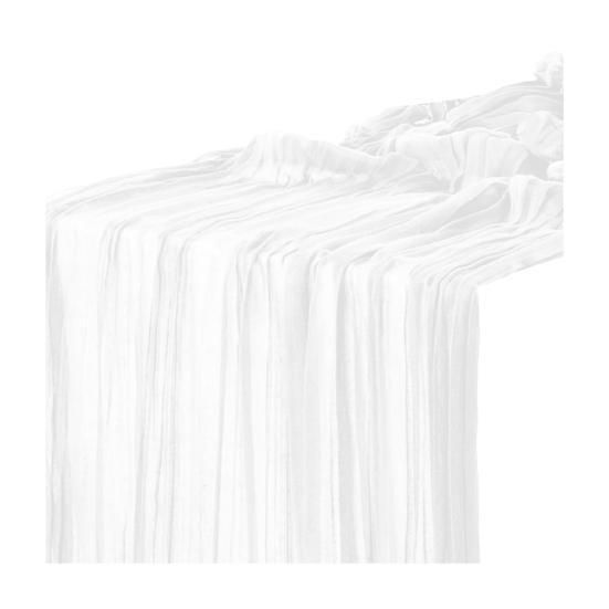 Table Flag Solid Color Pleated Design Bohemia Style Wedding Table Runner Special Events Wedding Decoration