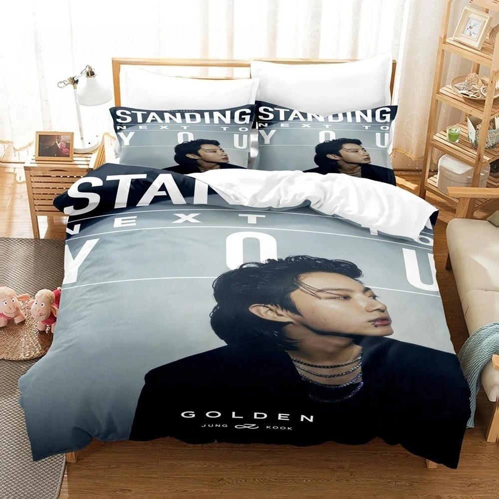Jeon Jung Kook Album Bettwäsche Set Einzelbett Twin Full Queen King Size Bettwäsche Set Aldult Jungen Schlafzimmer Bettbezug Sets