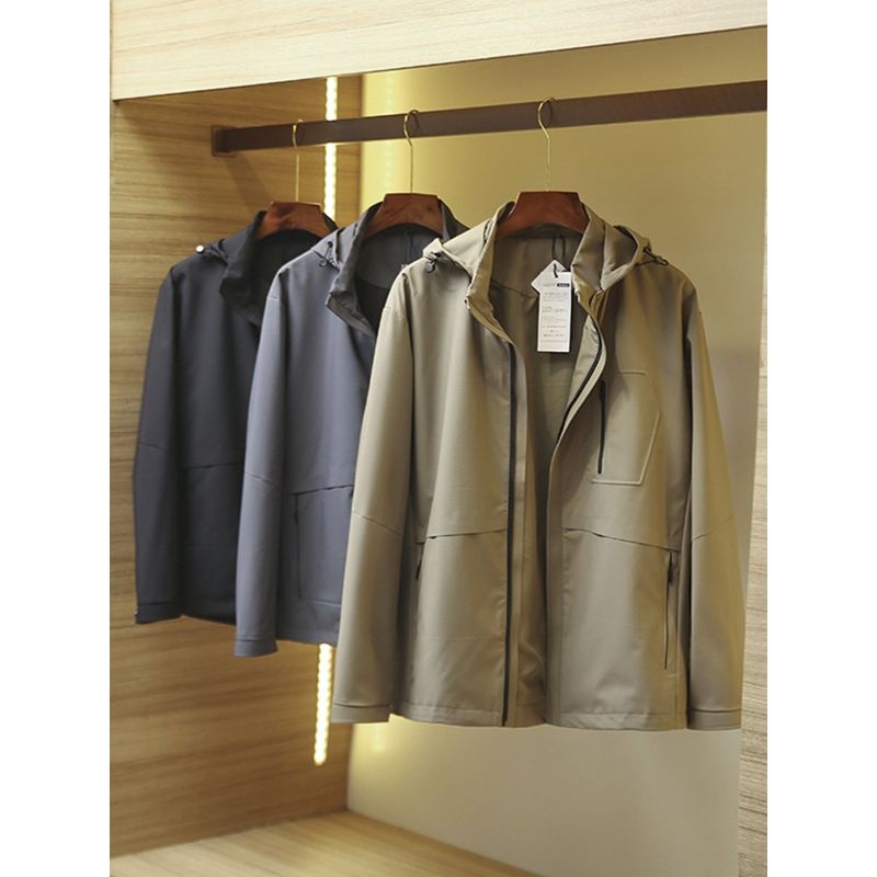 Outdoor Jacket Outerwear Men's Spring and Autumn Windproof Waterproof Sports Trench Coat Foreign Trade Cattle Goods American Cargo Jacket