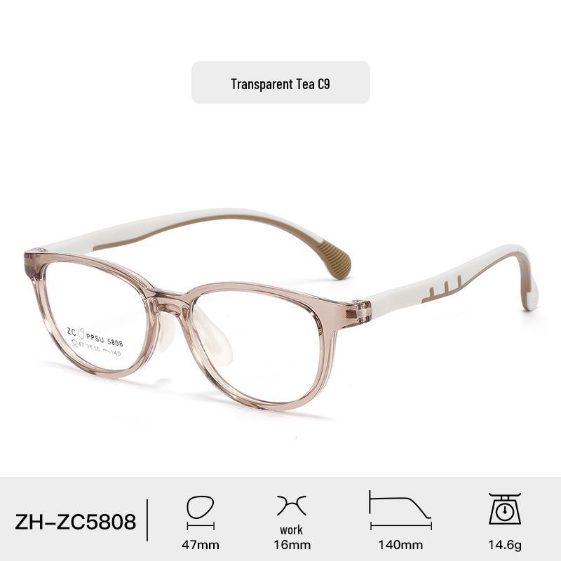 Bequeme PPSU-Brille mit Silikon-Nasenpolstern für Jugendliche – Unisex und für Sehstärken geeignet