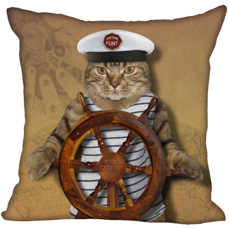 Bedroom Home Office Decor Pillowcase Square  Funny Cat Animal