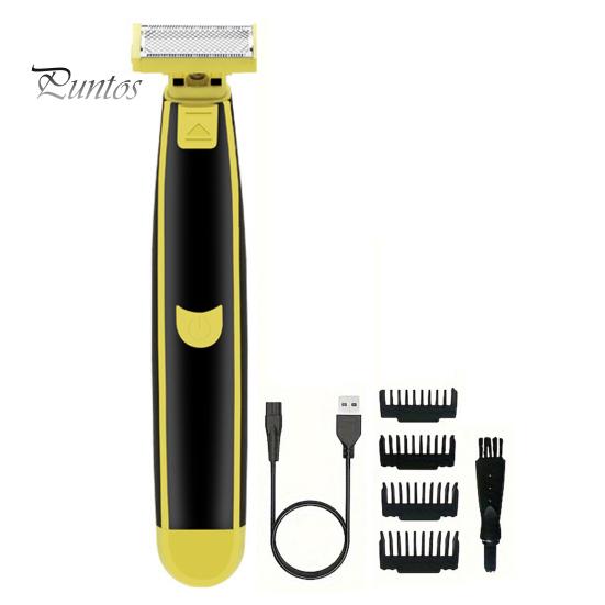 

Мужская электробритва с 4 направляющими, расчески, щетка, водонепроницаемая перезаряжаемая мини-бритва для путешествий, портативный триммер для волос, инструмент для удаления бороды, подарок отцу и парню Sets