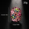 Exaggerated Geometric Ring - High-end  Trendy  Versatile  Full Diamond Hand Jewelry - Women's Accessories