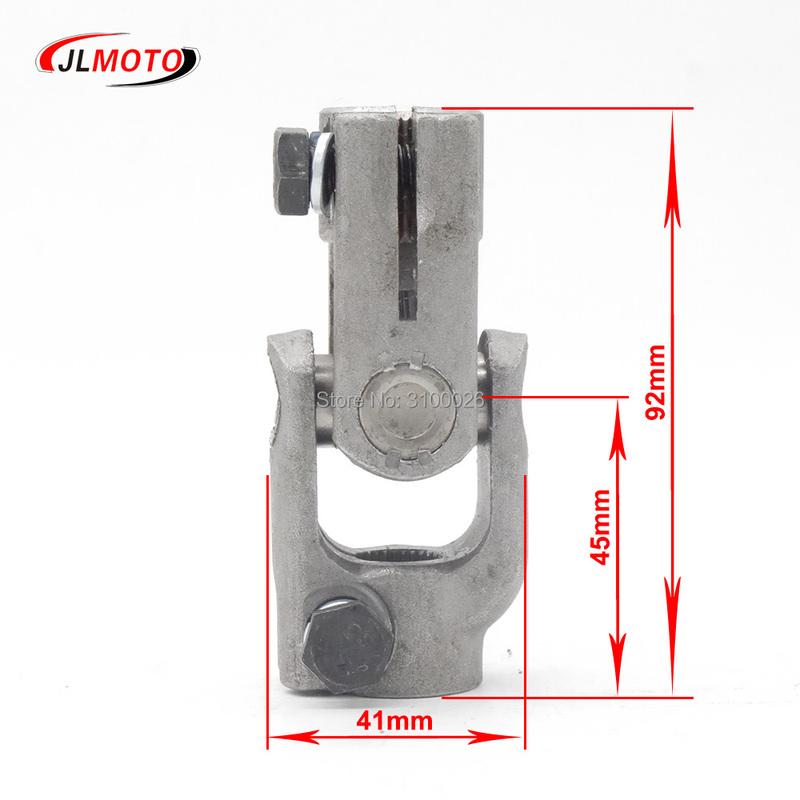 30T 14mm Double D Phosphating Universal Steering Ball U Joint Fit For ATV UTV Go Golf Cart Buggy Utility Terrain Vehicle Parts