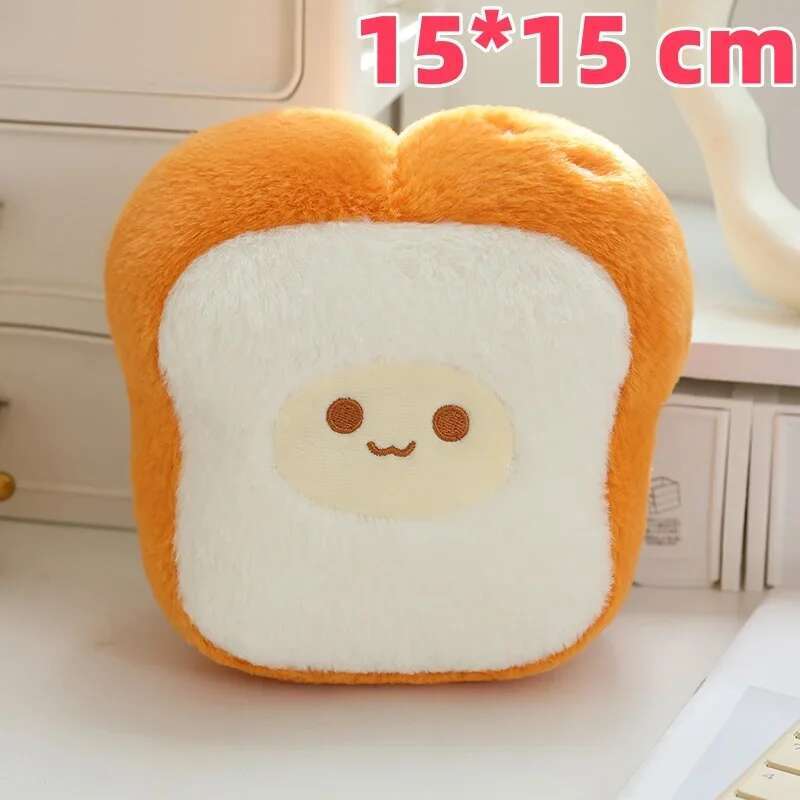 Mini Cartoon Dessert Plush Toys Soft Fluffy Cake Toast Cookie Toys Lovely Desktop Decor Lovely Photo Props Sweet Gift To Girls