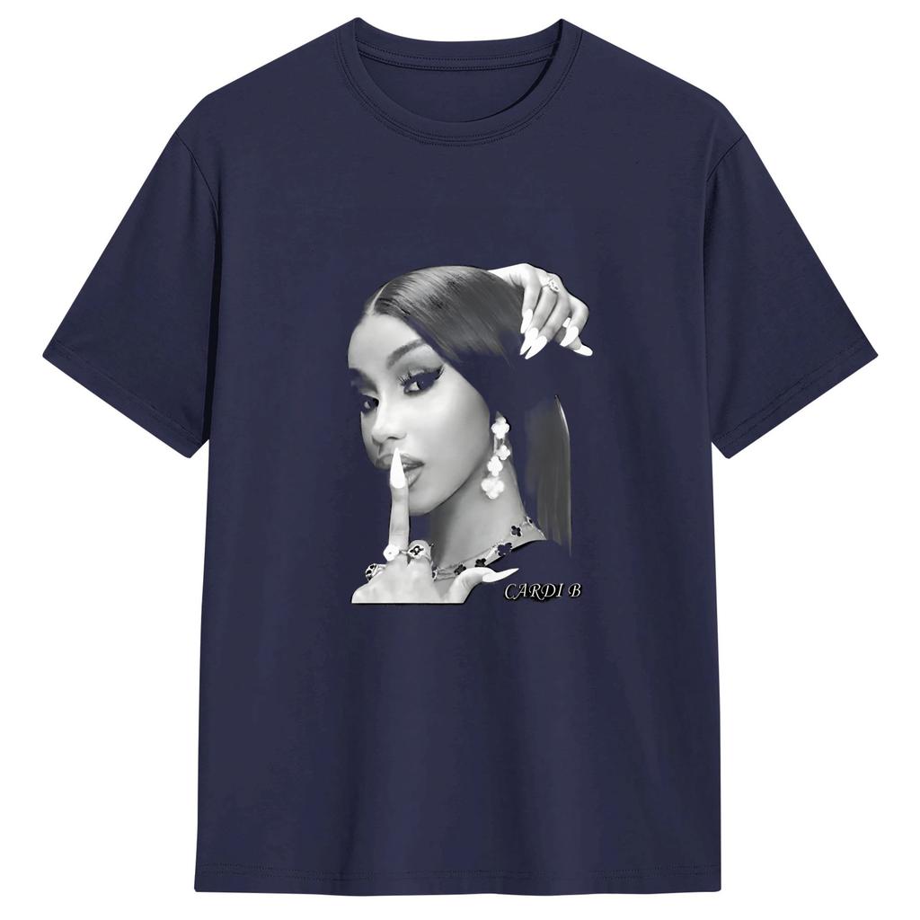 Cardi B Vintage T Shirt Summer Cotton T Shirts For Unisex Fashion Pattern Tee Shirt Shortsleeved Vintage Tees