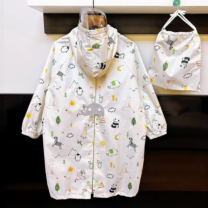 New 2026 Japanese-Style Lightweight Quick-Dry Breathable Children's Raincoat for Boys and Girls, Waterproof Rain Poncho for Kindergarten and