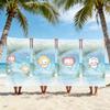 Cute Cat and Water Towel For Swim Yoga Gym Quick Drying Soft and Skin-friendly Beach Towels All-Season