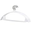 Living Hall Non-Slip Hangers, Space-Saving, Human Body Laundry Storage Hangers, Set of 10, Black (White, 10)