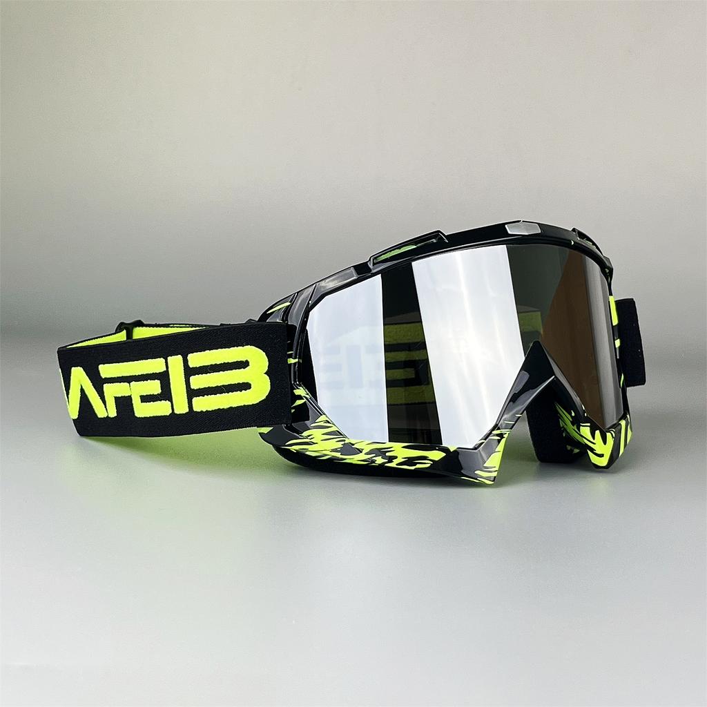 NAFEIB Motokros Gözlüğü Motosiklet Güneş Gözlüğü Erkek MTB ATV Maskesi Rüzgar Geçirmez Koruma Kayak Bisiklet Yarış Off-Road Gözlüğü