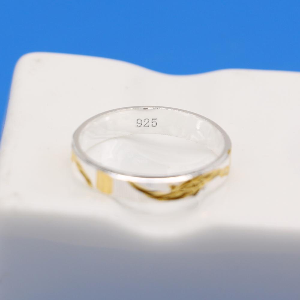 Fashion New 100% 925 Silver Ring Men's / Women's Silver Ring Pattern Design Solid Silver Ring Charm Jewelry Gift