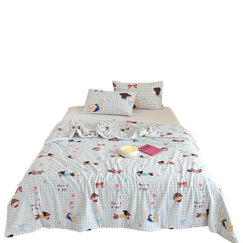 mling Running Dog Knitted Cotton Soybean Fiber Kids' Summer Quilt