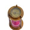 Brass Sand Timer Hour Glass Sandglass Clock with Compass 7 Inch