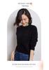 Women's Thick 100% Wool Raglan Sleeve Round Neck Sweater - Loose Knit Long Sleeve Pullover for Autumn/Winter