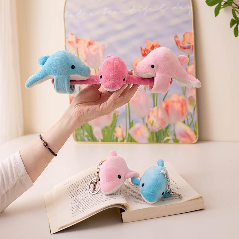 Blue Little Dolphin Doll, Plush Toy, Dolphin Bracelet, Girl Bag, Keychain, Small Pendant.