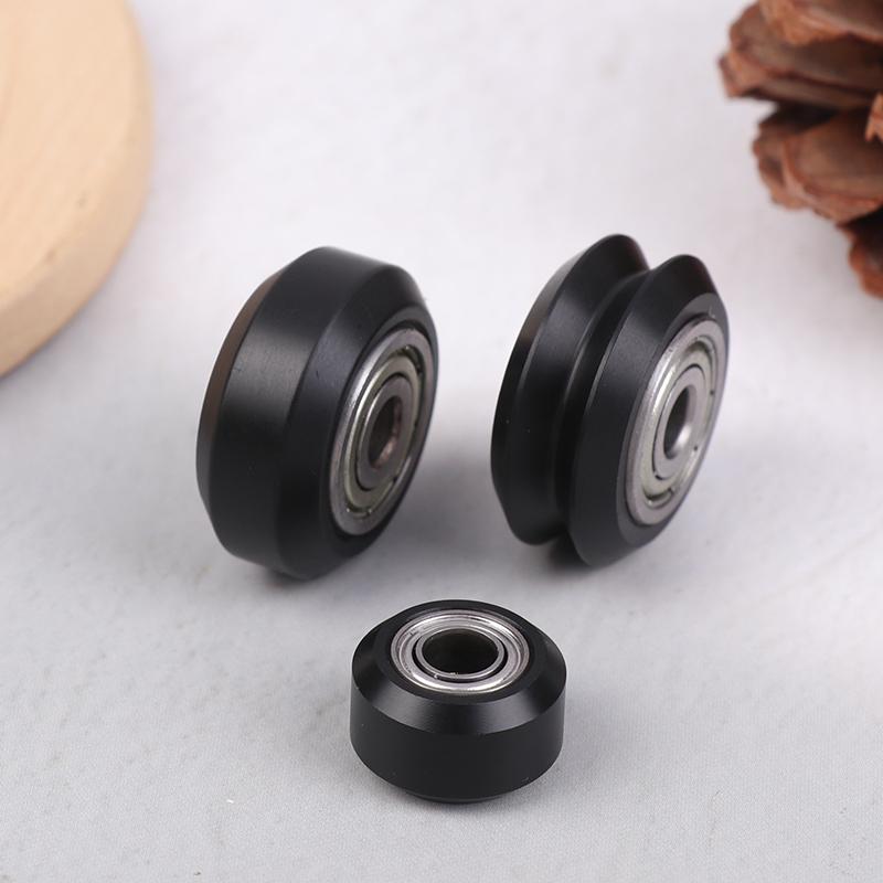 5Pcs Pom Wheel With 625Zz Linear Bearing 3D Printer Pom Wheel Plastic Pulley V-Type Wheels For Laser Engraver Parts