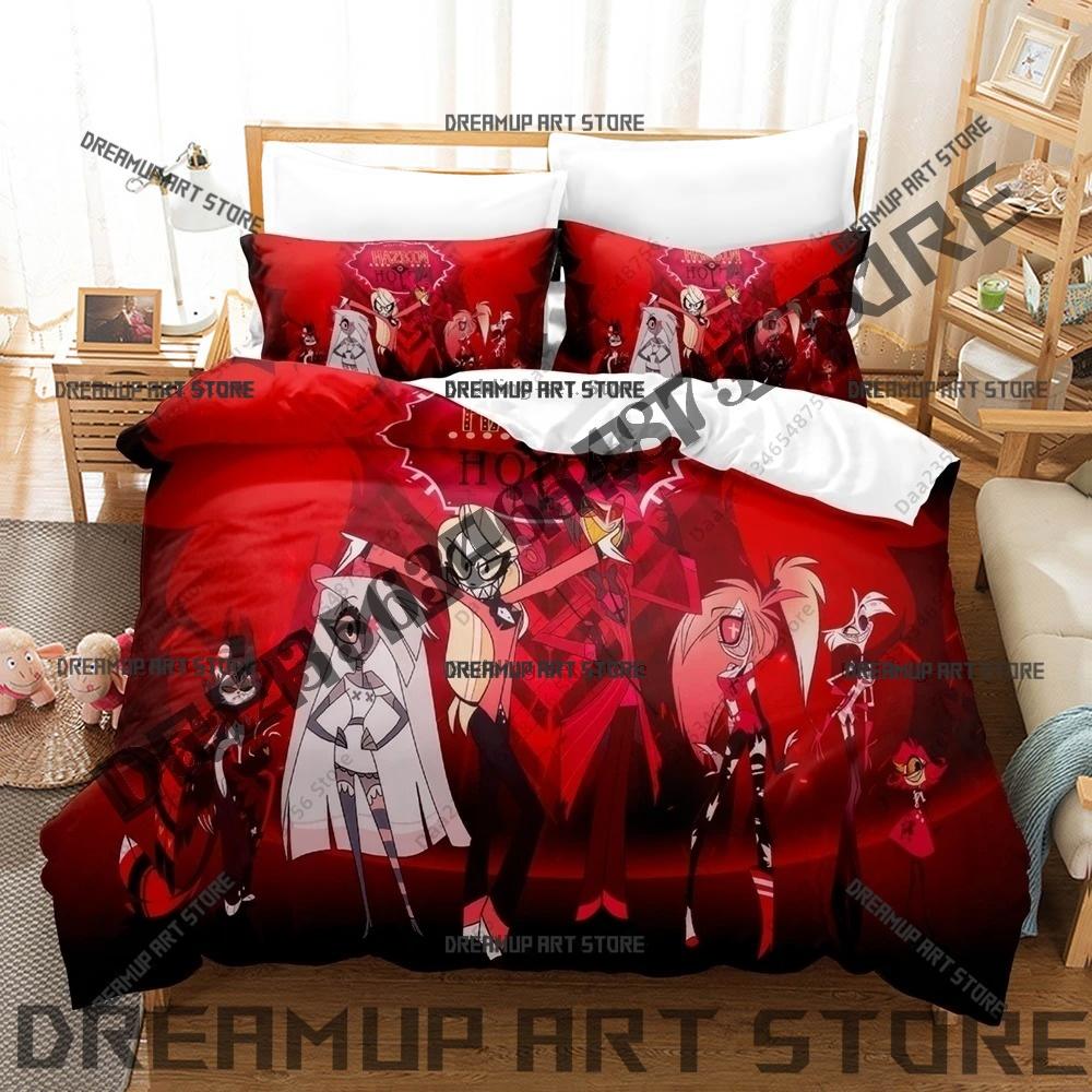3D Printed Hazbinel The Vees Bedding Set for Boys Girls Duvet Cover Pillowcase Twin Queen King Full Single Double Sizes
