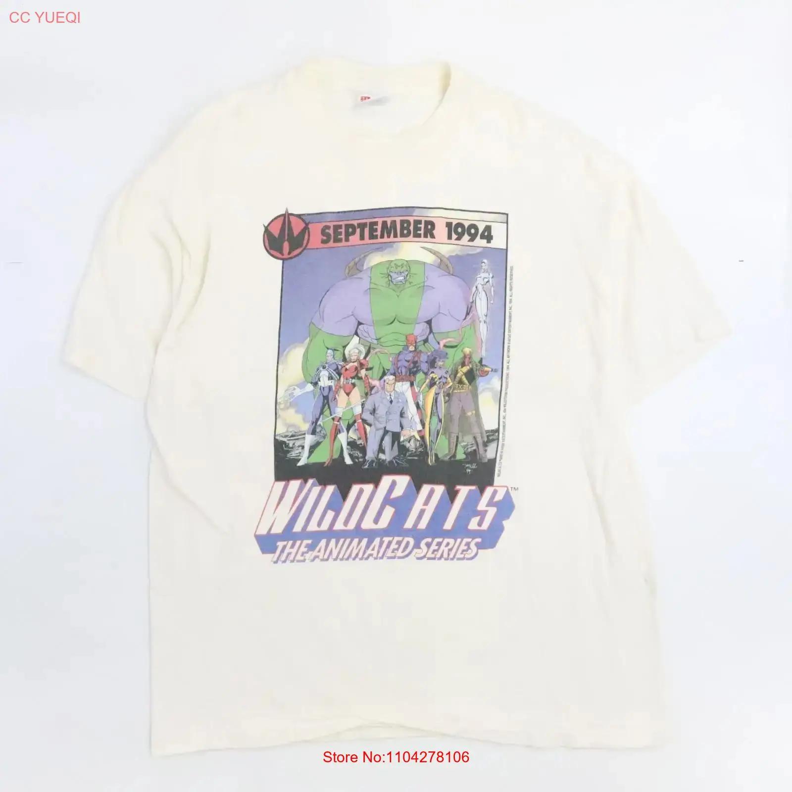 

Vintage Wildcats The Animated Series T Shirt Size XL Comics 1994 vintage Washed graphic streetwear Top For Everyday Wear 5XL різнокольоровий