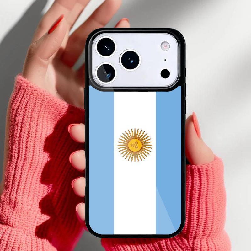 Argentinien Flagge Handyhülle für iPhone 17 16 15 14 13 Pro Max Rückabdeckung für 12 11 Pro Hülle