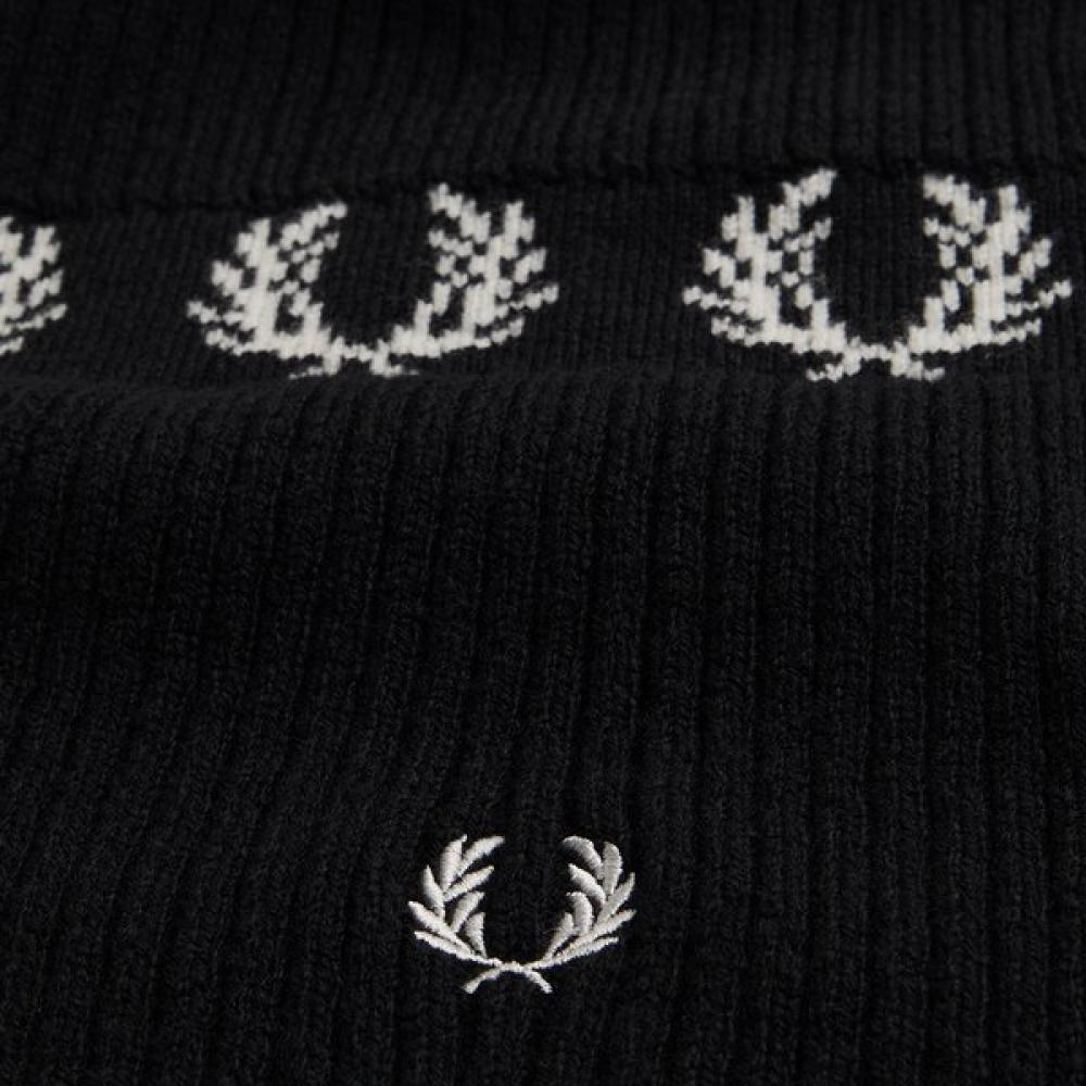 Fred Perry Unisex Lambswool Scarf Laurel Rees Cfpu2336156 L74