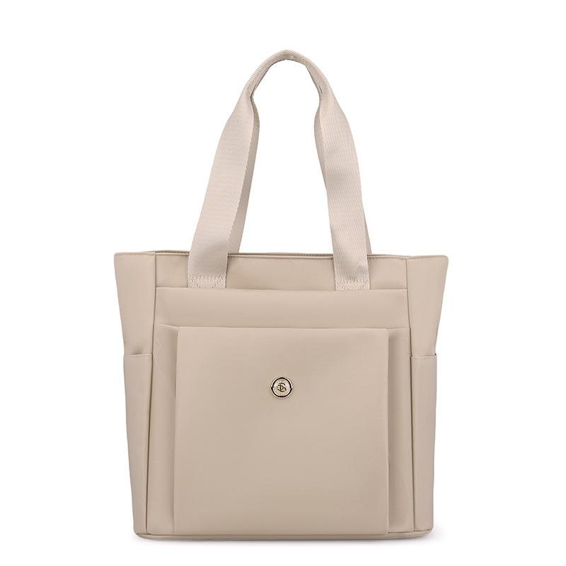 Casual Women's Bag Style Summer New Large-capacity Casual Solid Color Nylon Cloth Shoulder Portable Mother Bag